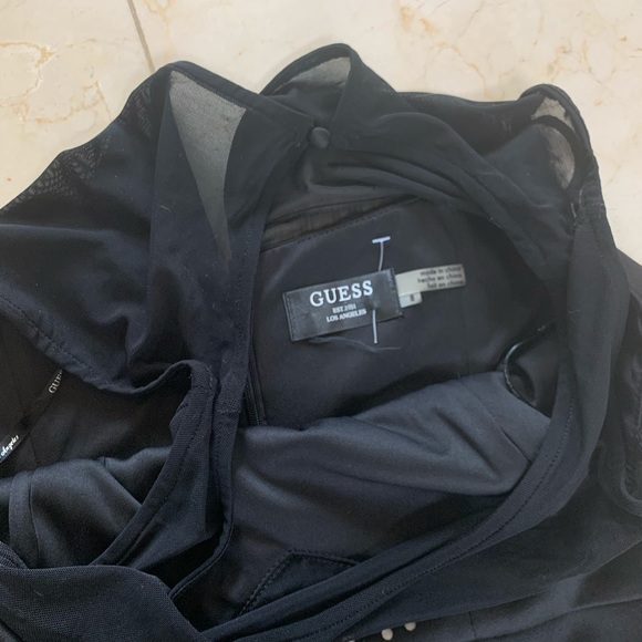 Guess NWT $165 Black/White Laser Cut Sz 8 Dress - Picture 3 of 6